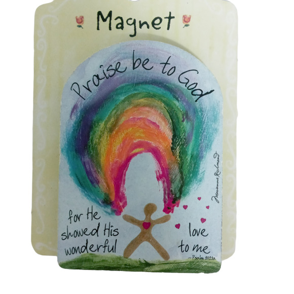 Praise Be To God Magnet – Christian Vintage - Picture 14 of 14